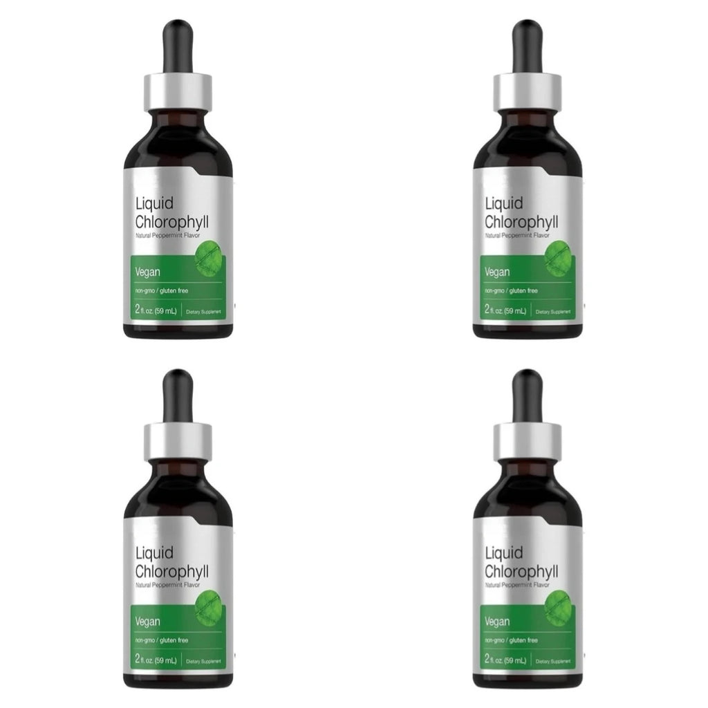Liquid Chlorophyll Drops 59ml Peppermint Herbal Extract Vegan Non-GMO Dietary Supplement Mix with Water Support Antioxidant