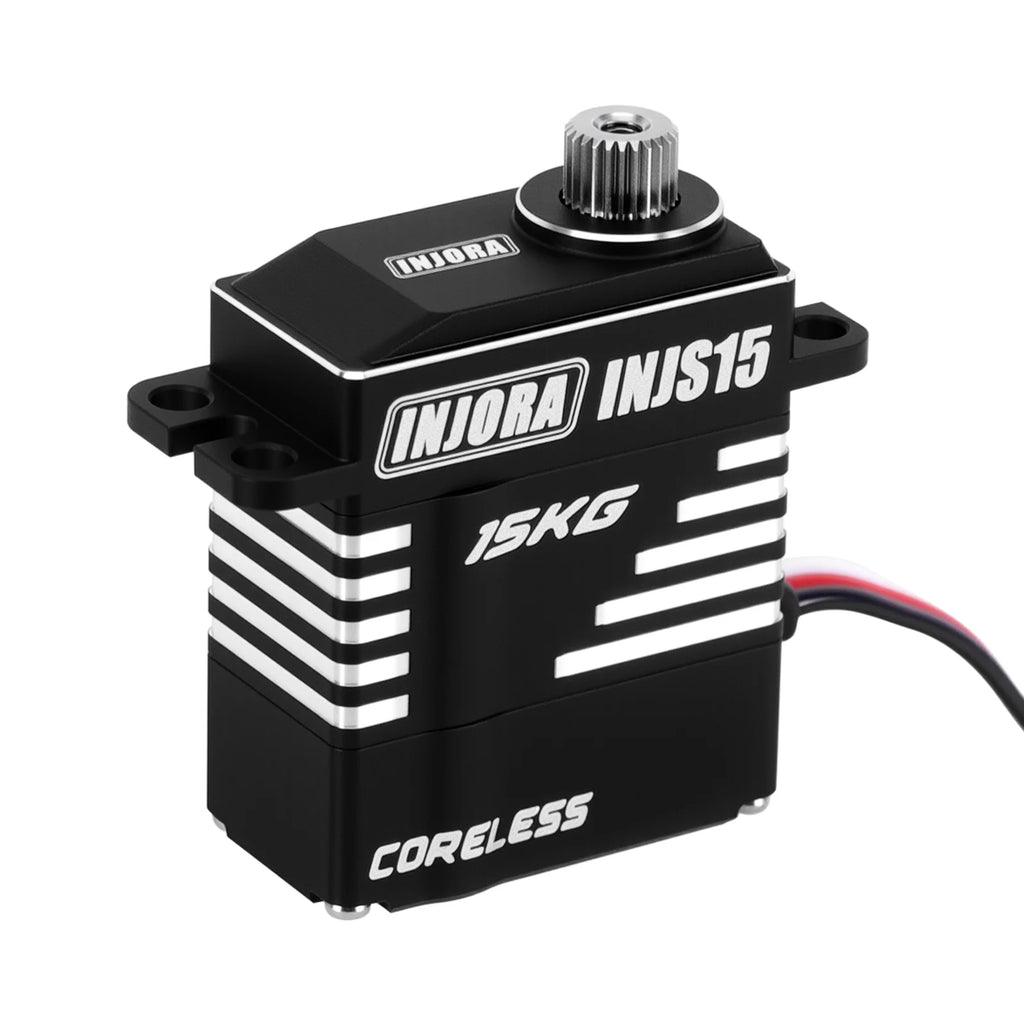 INJORA INJS15 15KG Waterproof Coreless High Torque Servo with Mount & Horn for 1/24 SCX24