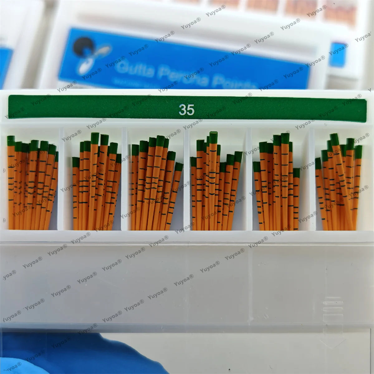 10boxes Absorbent Dental Gutta Percha Points 02 04 06 15#-40# F1 F2 F3 With Scale Endodontics Paper Tips Dentistry Consumable