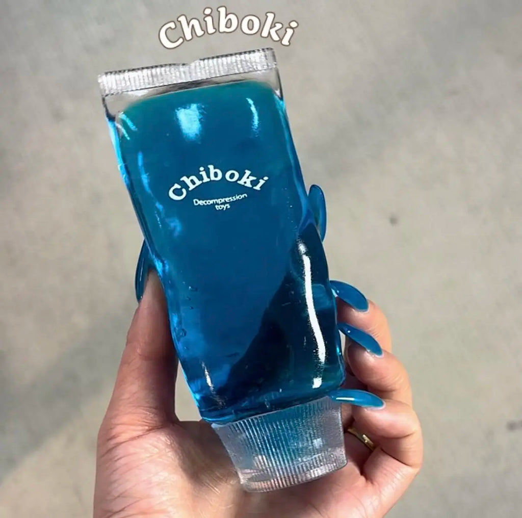 Chiboki Jam Toothpaste Shaped Squishy Decompression Toy Malleable No Rebound Vaseline Texture Squeeze Adult Stress Relief