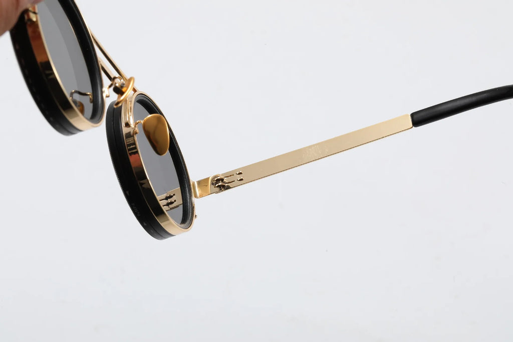 Polarized ND2 400 Adjustable Dimming Sunglasses UV Protection Metal Frame HD Lens for Mountaineering Cycling