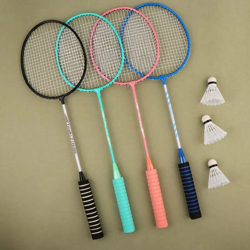 1Set Badminton Rackets Professional Durable Leisure Sports Racquet Badminton Training Racket Set For Beginners