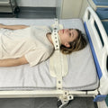 Bed Fixing Strap Neck Restraint Collar Neck Brace Belt Beige Adjustable Neck Strap for Locking Belt