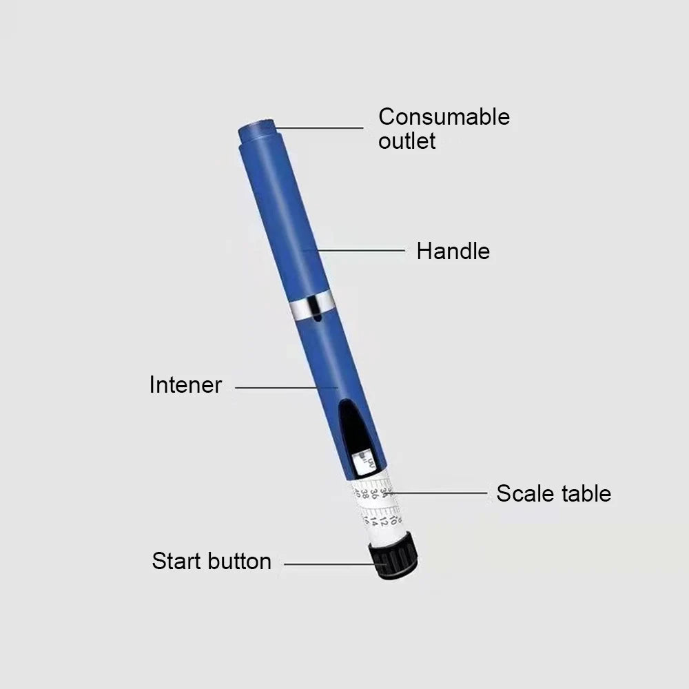 Black Magic Pen Accurate Dosage Kit 3ml Empty Cassette Bottle Cartridges Disposable 4/6/8mm Pen Tip for Insulin Injection Pen