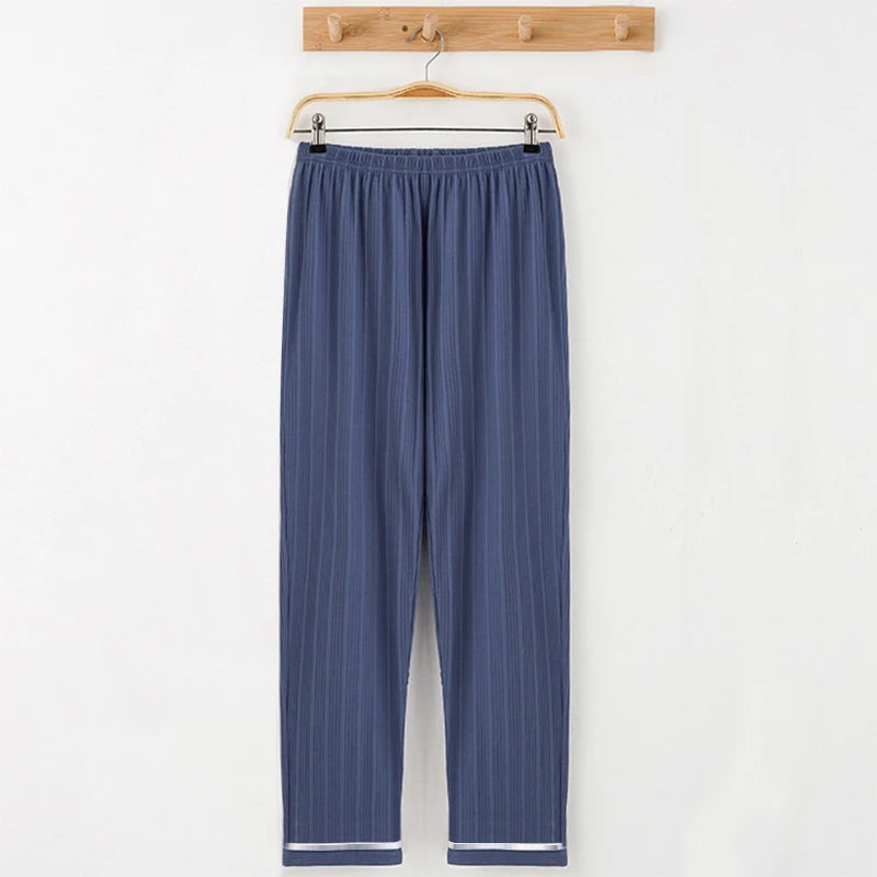 Men's Pajama Pants Thin Home Trousers Loose Large Size Spring and Autumn Summer Thin Casual Home Trousers