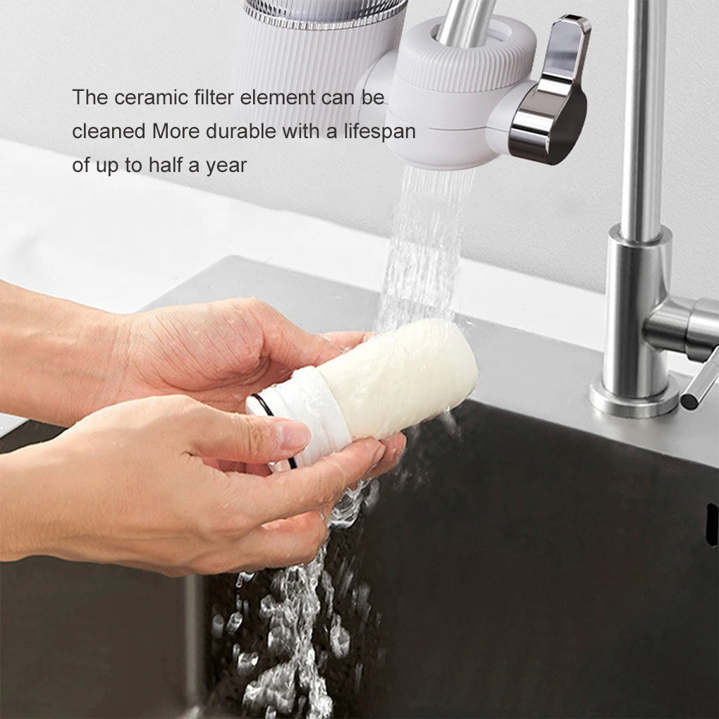 4 Pcs Replacement Ceramic Faucet Tap Water Filter Purfier Cartridge Durable Gift for Home Kitchen Housheold Easy to Use