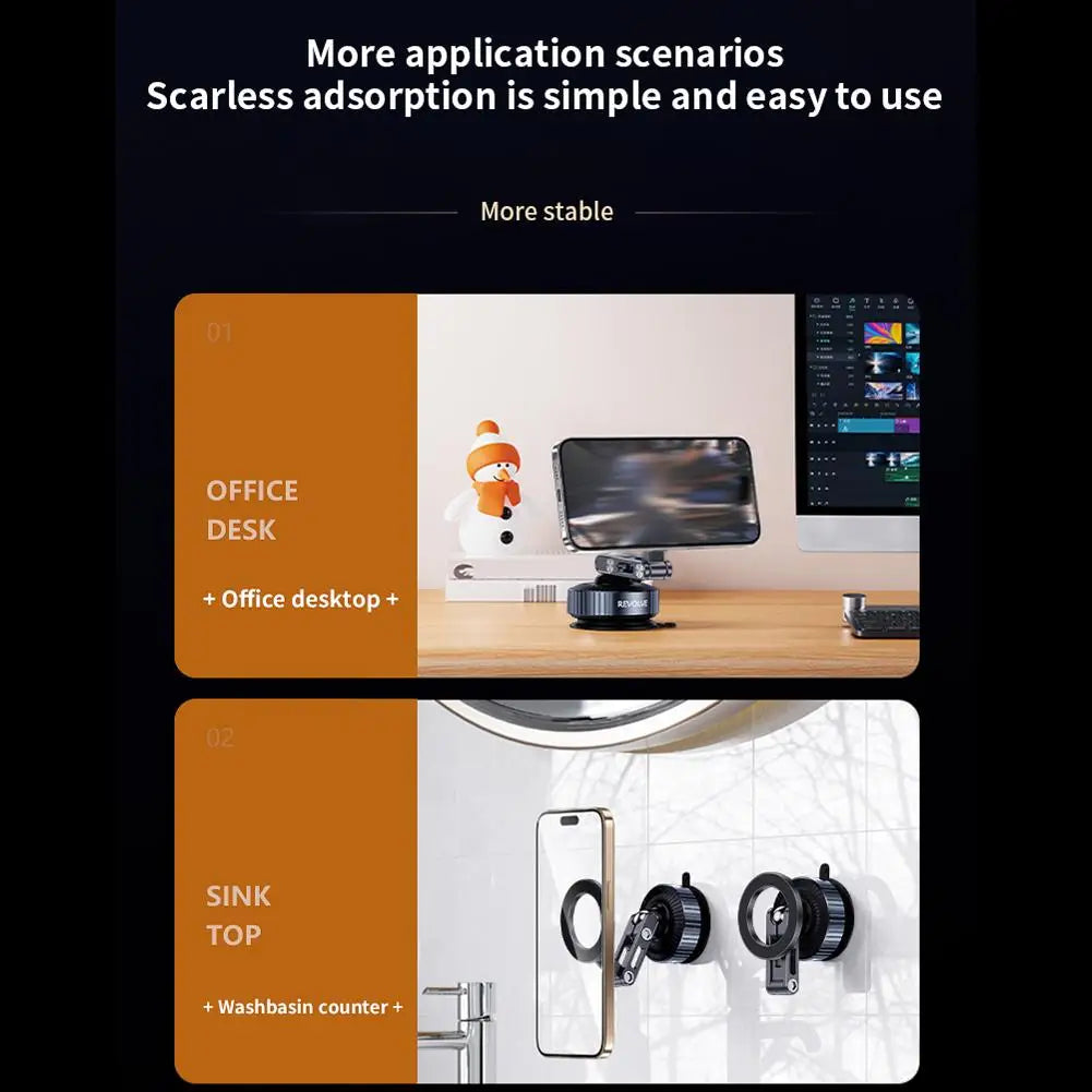 Car Phone Holder Vacuum Suction Foldable Phone Navigation Holder Car Magnetic Support Holder Universal Holder