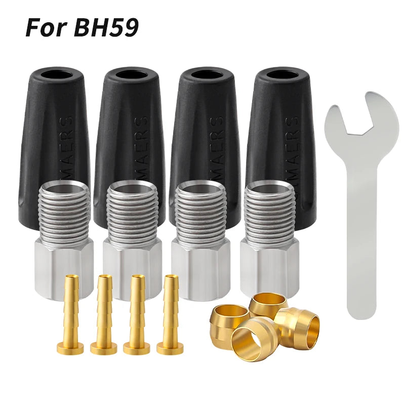 MUQZI MTB Bike Oil Needle Olive Head Suit BH90 BH59 Tubing Pipe Oil Hydraulic Disc Hose Pressing Ring T Brake Accessories