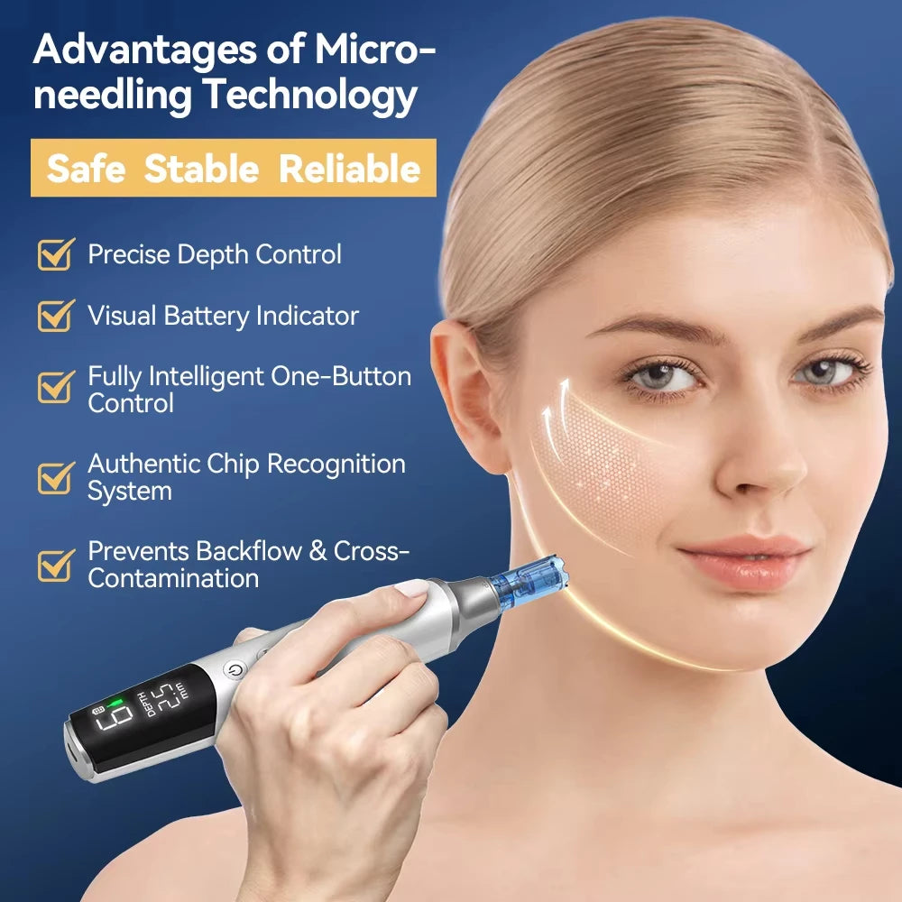 Derma Pen M9 Smart Cotrol Microneedling Pen 6 Speed Level Needle Length 0.25mm