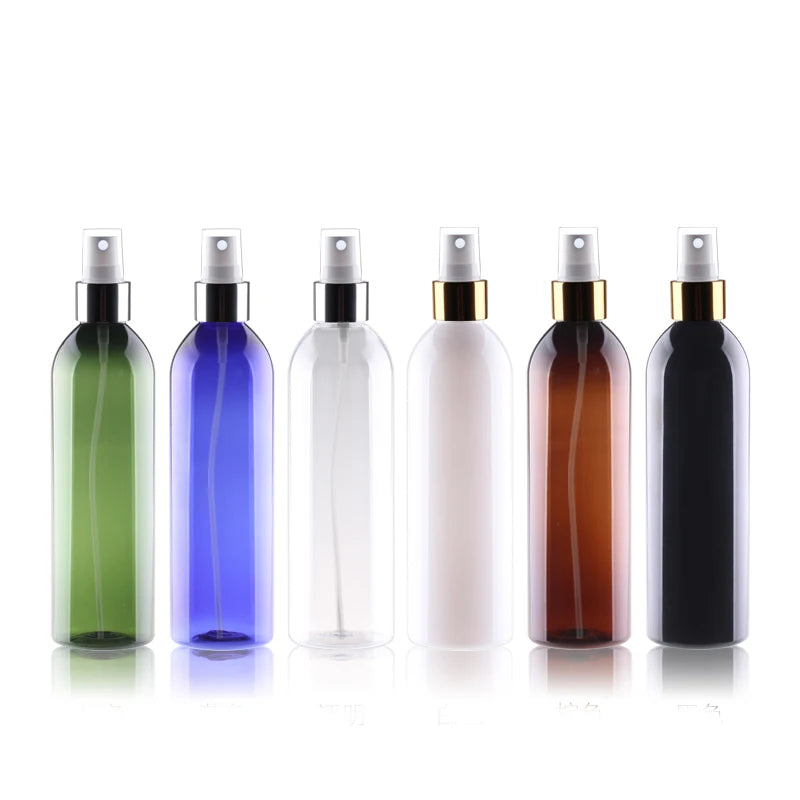 20pcs 200ML 250ML Plastic Bottle Spray Nozzle 100ML 120ML PET Atomiser Refillable Bottle 150ML 500ML Empty Bottle QY21401-20