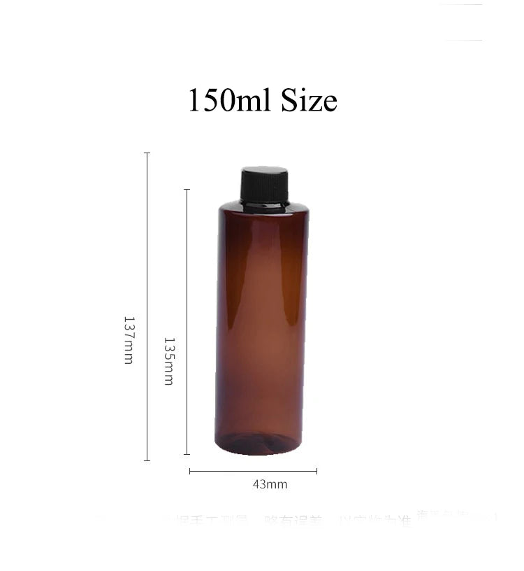 20pcs 100ML 120ML 200ML Empty Plastic Bottle With Aluminum Lid 500ML Flap Lid Refillable Bottle Cosmetic Container JX141-20