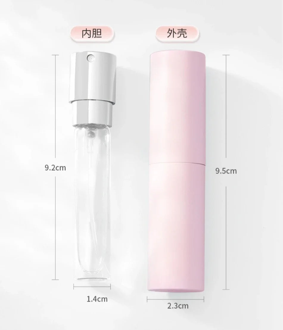 Refillable Portable Perfume Atomizer High End Travel Perfume Bottle With Rotating Press Spray And Leak Proof Design For DailyUse