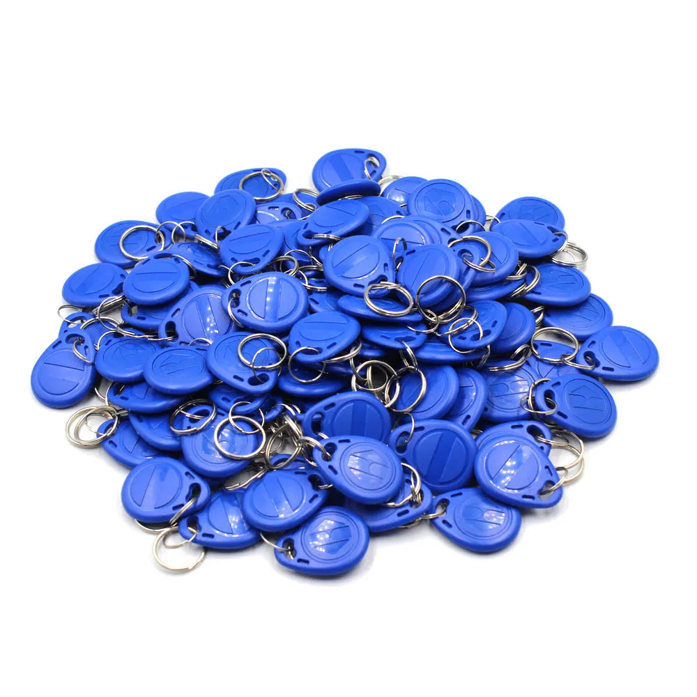 100pcs Waterproof EM4305 T5577 Copy Rewritable Writable Rewrite Duplicate RFID Tag Proximity ID Token Key Keyfobs Ring Clone Car