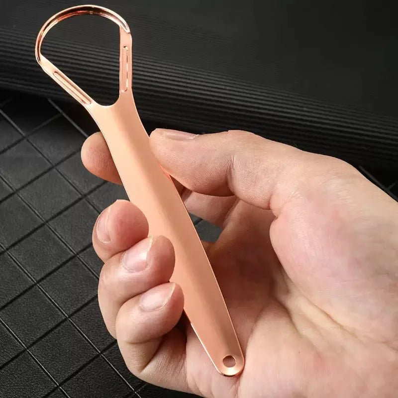 1Pc/2/4/10//20/50Pcs Dental Stainless Steel Tongue Scraper Bad Breath  Tongue Coating Cleaner Oral Care Tools Large/Small