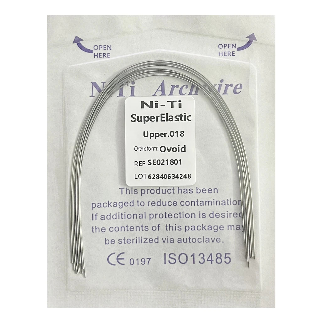 10pcs/Pack AG Dental Orthodontic Arch Wires NITI Round / Rectangular Oval Form Ortho Arch Wire Dentist Tool