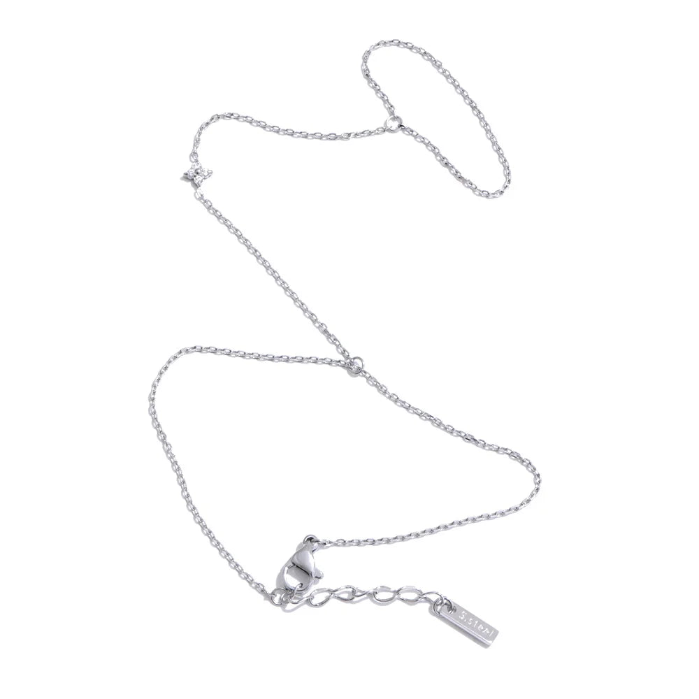 Yhpup Hot Style Zirconia Round Back of Hand Chain Finger Bracelet Bangle Stainless Steel Chic Fashion Jewelry Wholesale 2025 New