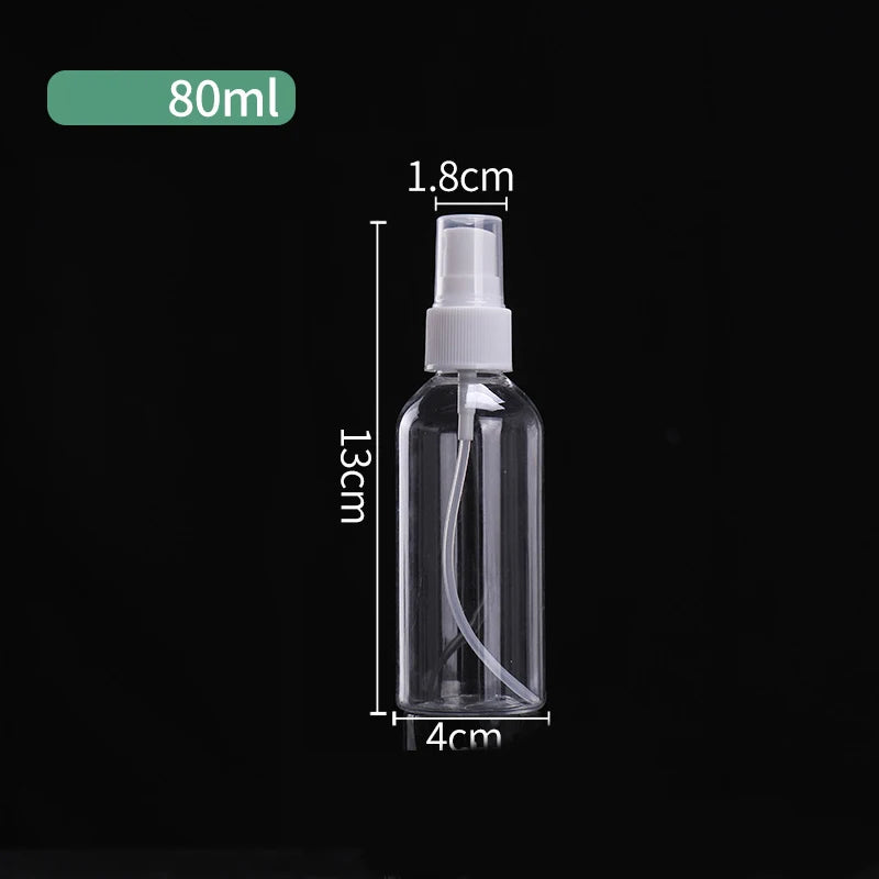 1PC Bottle Clear Plastic Empty Spray Bottle Portable Refillable Perfume Clear Sample Dispenser Small Spray Bottle