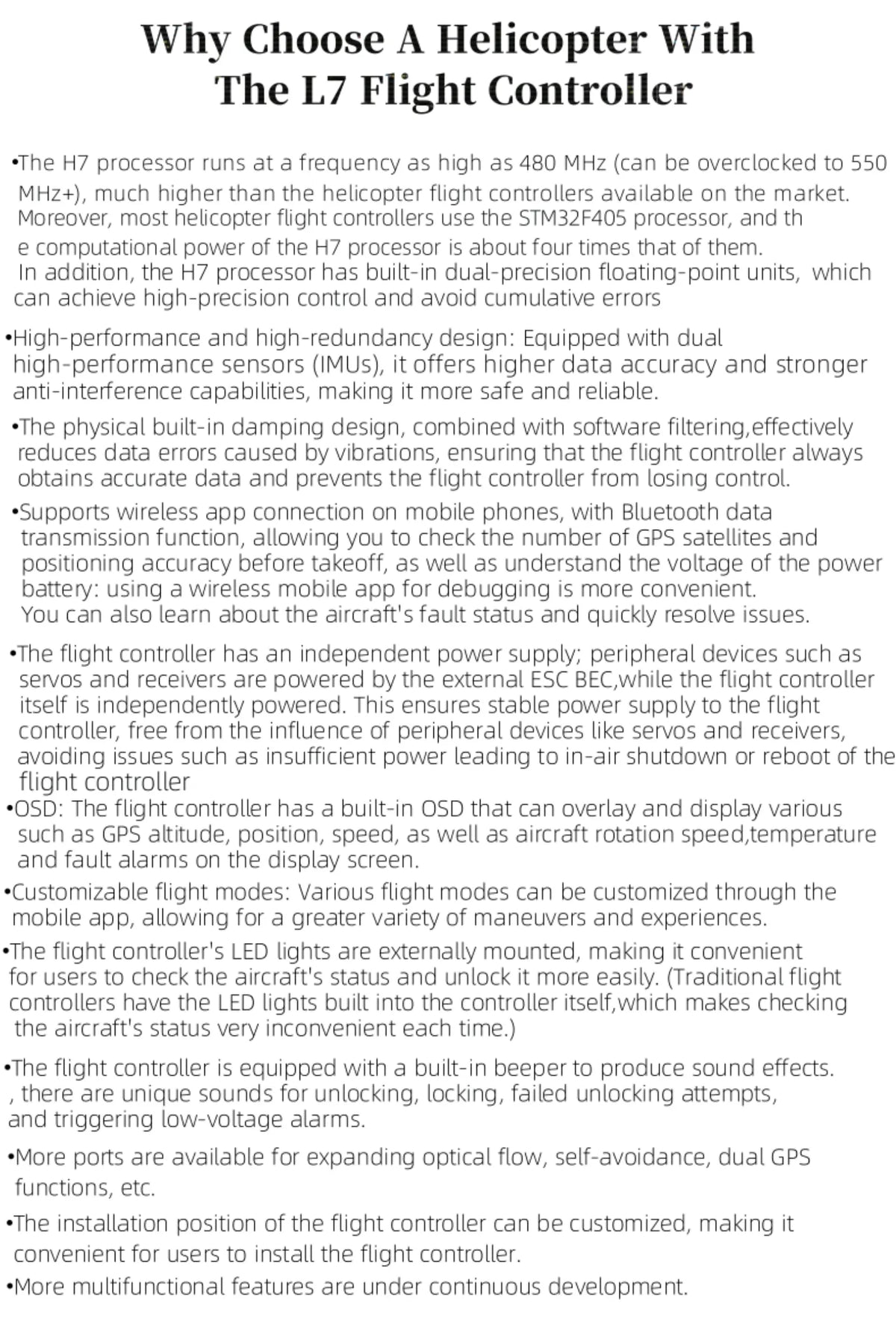 FL500 V2 FLISHRC 500 AH-1 Cobra 500 Size Scale Helicopter GPS with L7 Flight Control RTF