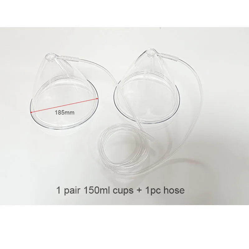 1 Pair 120/150/180/210ml Hip Lifting Vacuum Cupping Breast Enlargement Buttock Enhancer Massage Machine Replacement Cup Y Hose