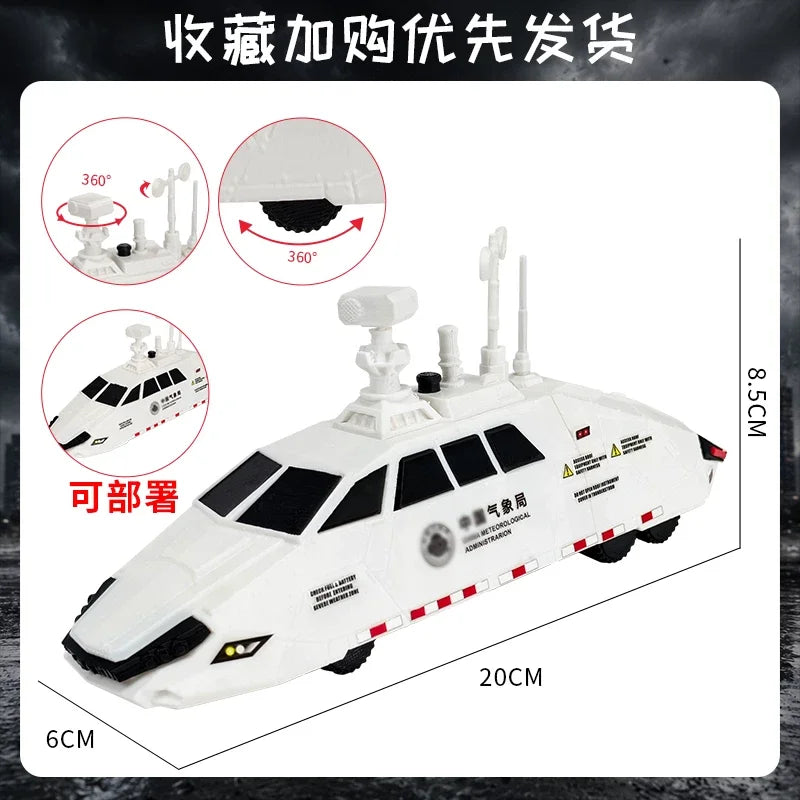 3D Printed Tiv2 Deployable Tornado Intercept Vehicle 2 Static Scale Display Model Collectible Desk Decor Gift For Science Fans