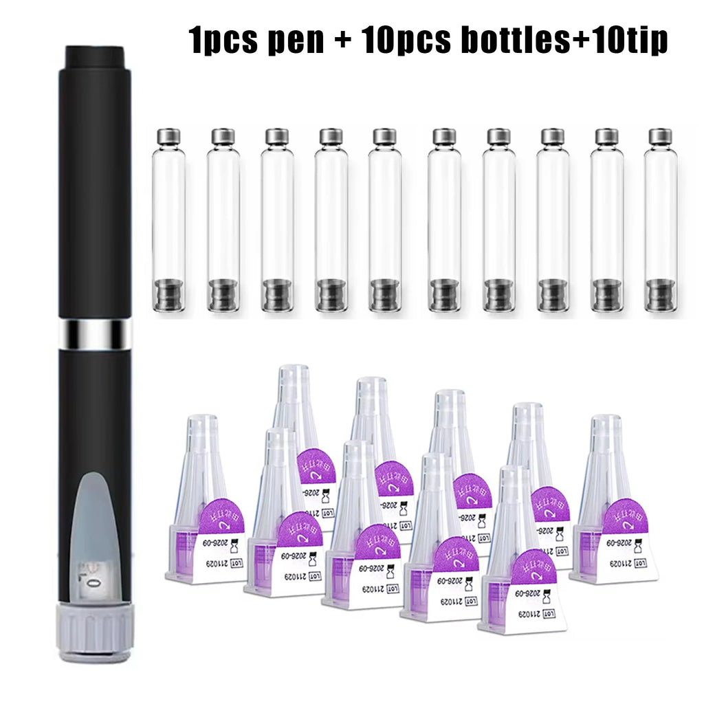 Home Use Professional Durable Insulin Injector Pen, Reusable Refillable Design, Dose Injection Pen, Perfect for 3Ml Cartridges