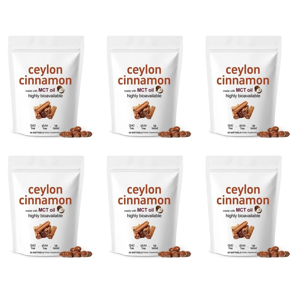 Ceylon Cinnamon Extract Softgels Supports Glucose Metabolism and Cardiovascular Wellness 30 Softgels