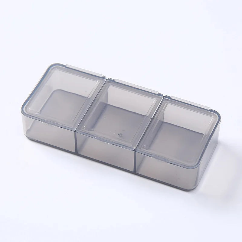 1 Day 3 Grids Rainbow Pill Medicine Box Tablet Medicine Organizer Health Storage Pill Box Holder Splitters With Printed Braille