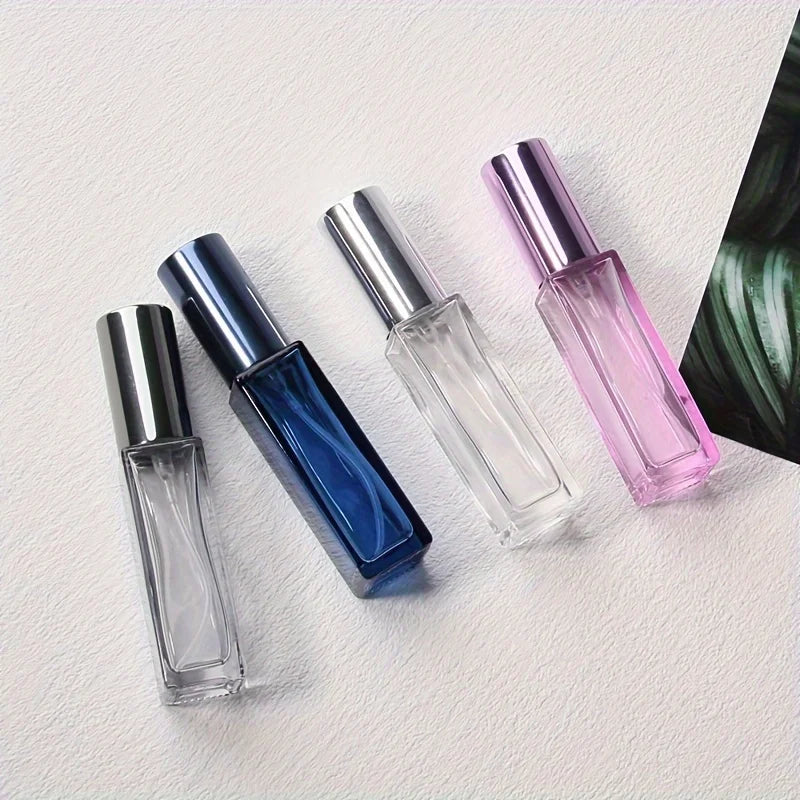20pcs 3ml/5ml/10ml Square Empty Glass Perfume Spray Bottle Refillable Fragrance Fine Mist Atomizer Portable Liquid Containers