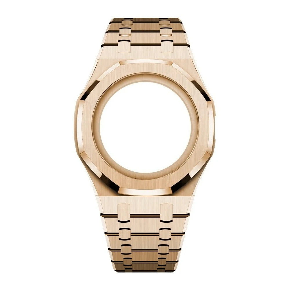 Luxury Stainless Steel Case+Stainless Steel Strap Modification kit Pocket Changer To Wristwatch For Royal POP