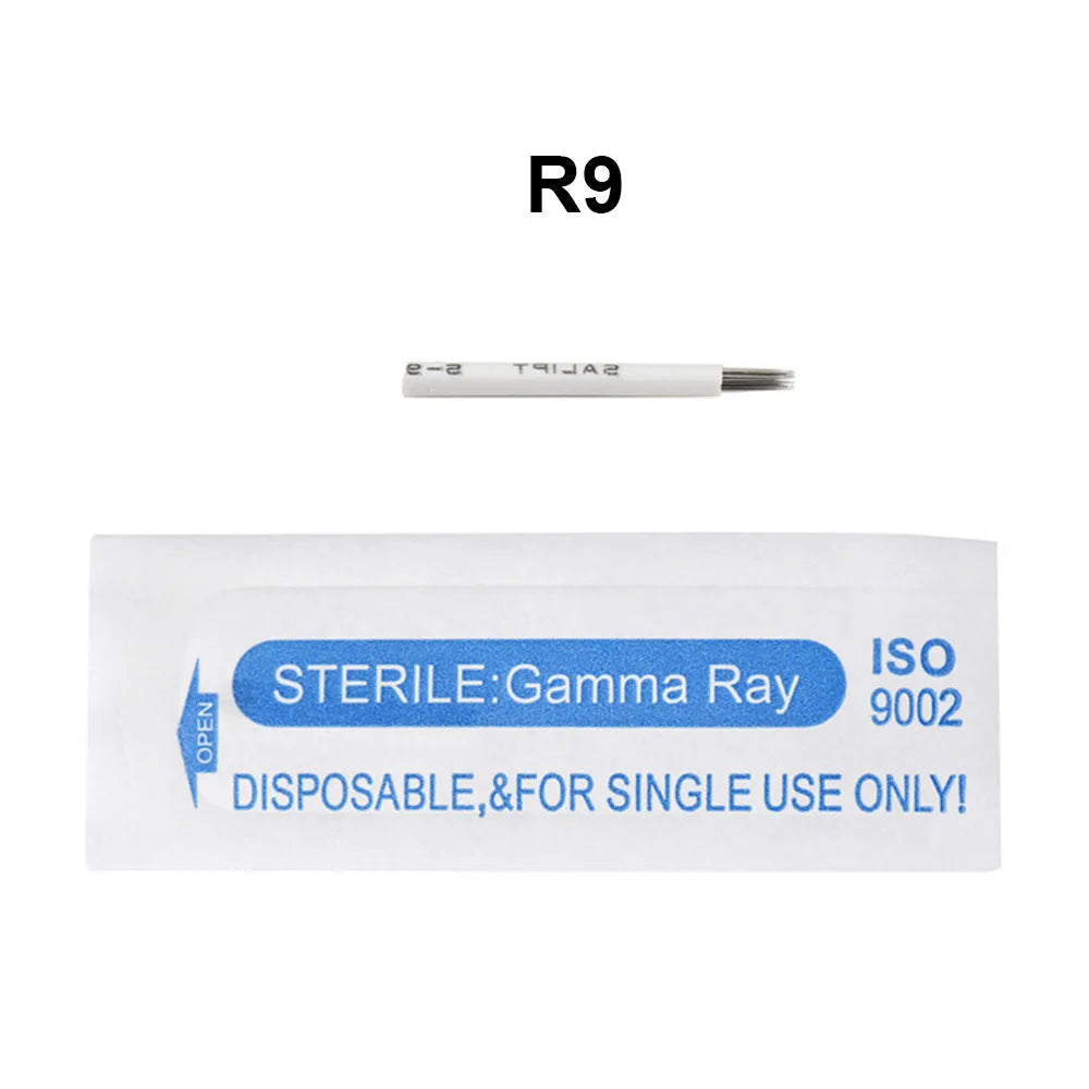 10pcs/bag Tattoo Permanent Round Blade Microblading 3R 5R F7 F19 R21 TMicroblading Needles for Manual Pen Shading Fog Eyebrow
