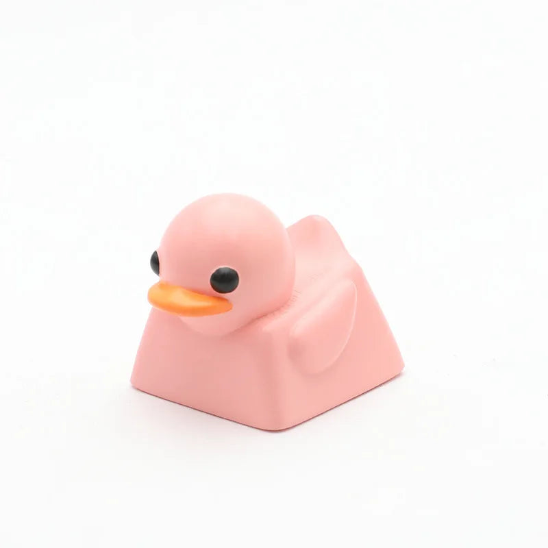 1PC Cute Duck Personalized Resin KeyCap Cartoon Decoration Gaming Key Cap for Cherry Mx Switch Gamer Mechanical Keyboard Gift