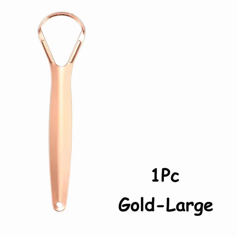 1Pc/2/4/10//20/50Pcs Dental Stainless Steel Tongue Scraper Bad Breath  Tongue Coating Cleaner Oral Care Tools Large/Small