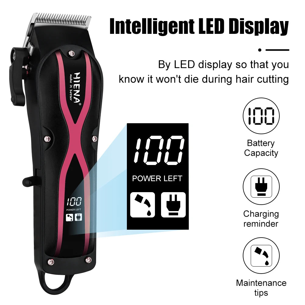 Newest Electric Hair Clipper Rechargeable Men's Electric Shaver Hair Trimmer Professional Barber Cordless Hair Cutting Machine