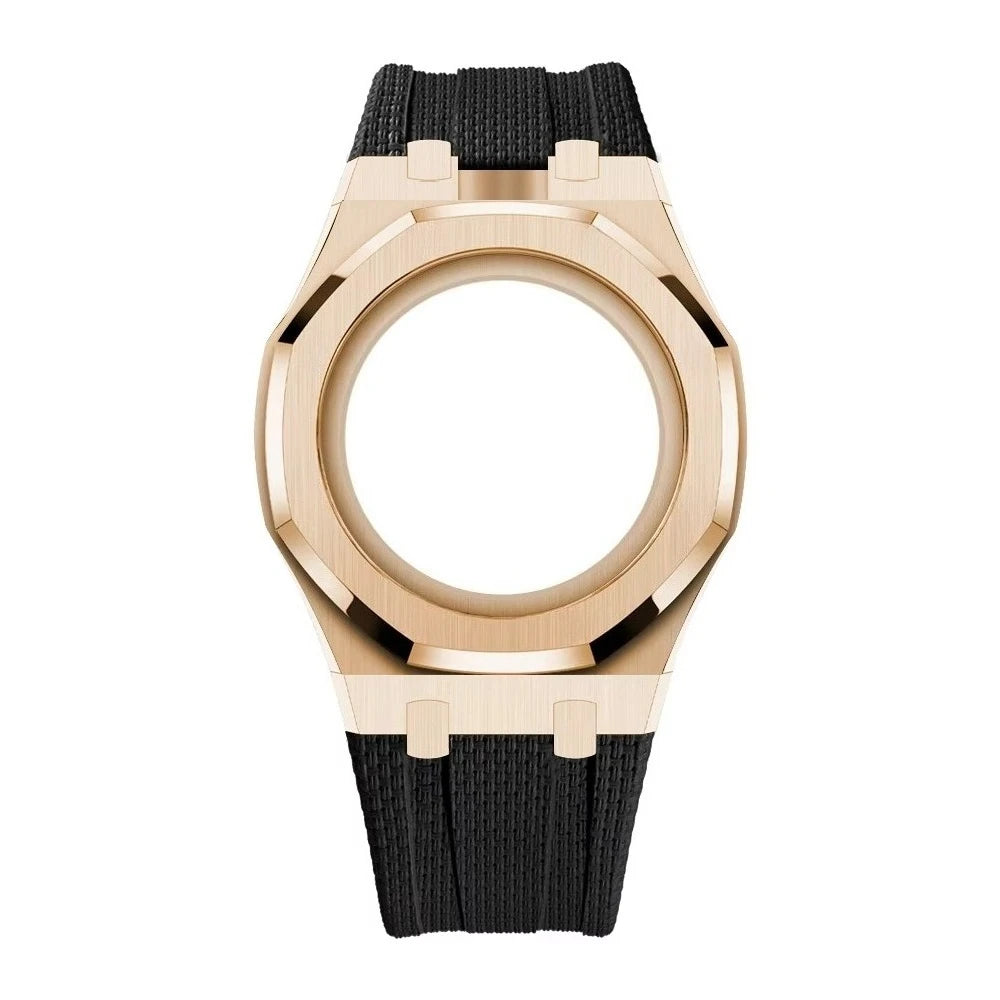 Luxury Stainless Steel Case+Stainless Steel Strap Modification kit Pocket Changer To Wristwatch For Royal POP