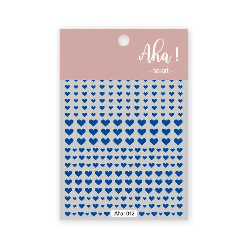 1Sheet Korean White Cloud Blue Nail Art Sticker 3D Star Moon Decal Pure Twilight Self-adhesive Manicure Slider Accessories RE#53
