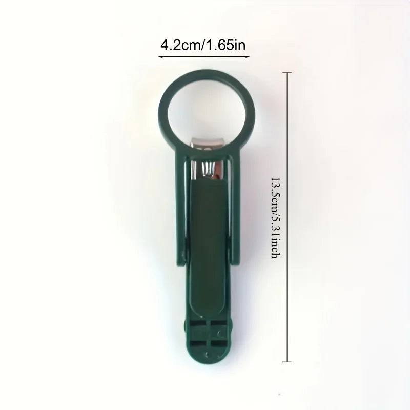 1pc Stainless Steel Nail Clipper with Magnifying Glass - Anti-Splash Design, Ergonomic Comfort Grip for Elderly Precise Cutting