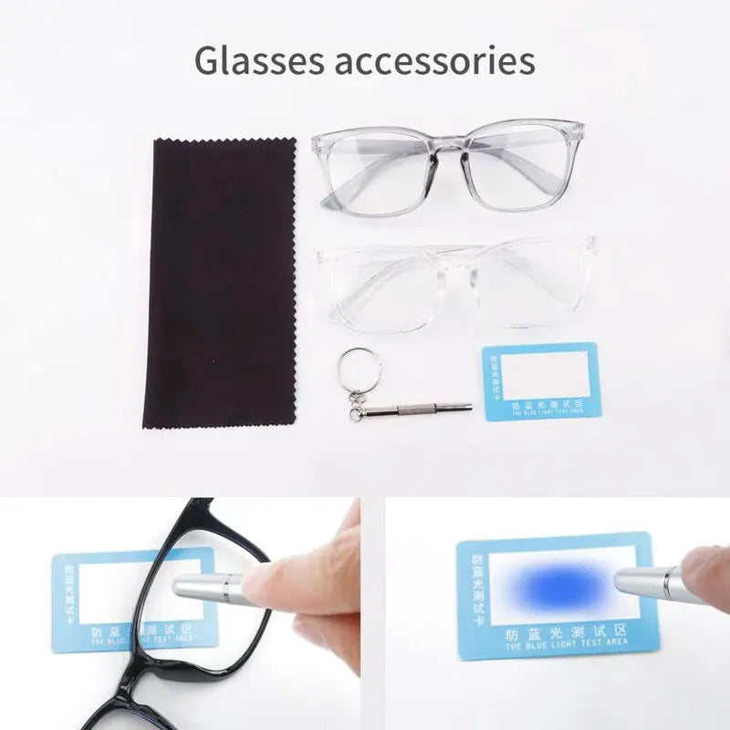 Transparent Computer Glasses Frame Women Men Anti Blue Light Square Eyewear Blocking Glasses Optical Spectacle Eyeglass