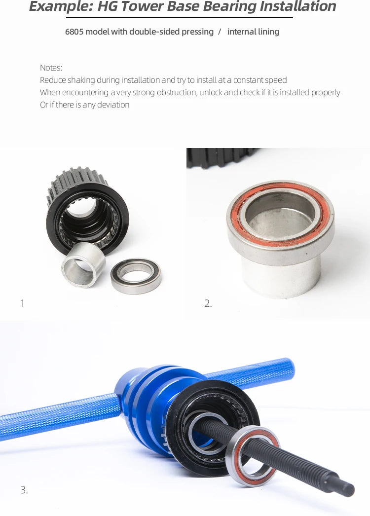 Bicycle Wheels Hub Bearings Press Set Bearings Pressed Bottom Bracket Tool Bike Accessories Bearings Extractor Installation Tool