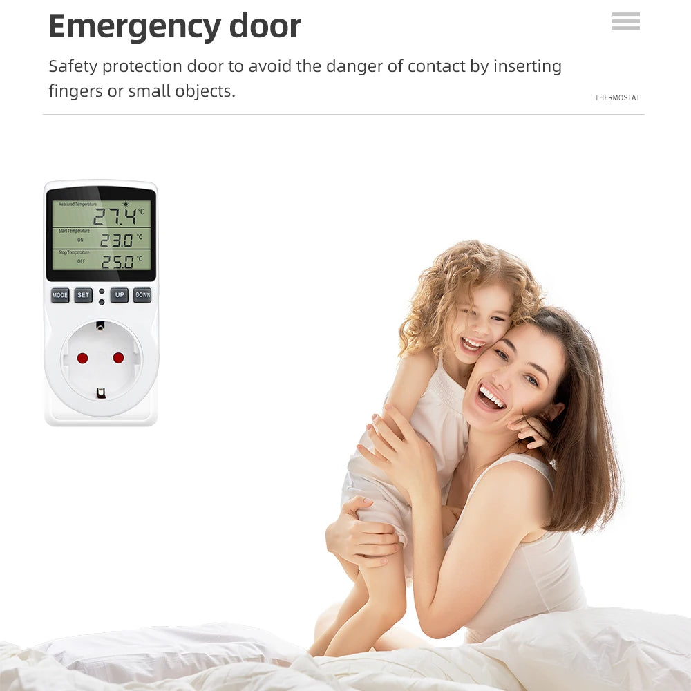 Timer Constant Temperature Control Socket 220V Temperature Controller Socket With temperature Probe Sensor Heating Cooling