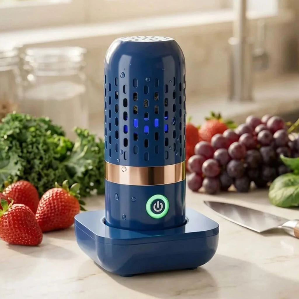 Fruit Cleaner No Scrubbing Fruit and Vegetable Purifier Cleaner Machine USB Powered for Cleaning Veggie Grains Rice Meat Seafood
