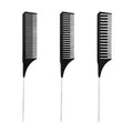 3pcs Hairbrush Hair Styling Combs Tailed Comb Set Coloring Dyeing Comb Salon Tool Sectioning Highlighting Weaving Cutting Comb