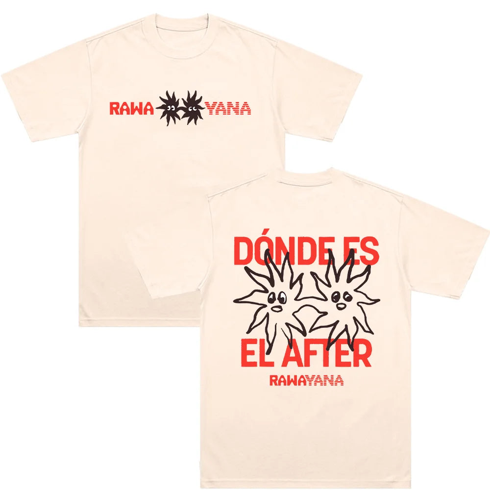 Rawa Yana T-Shirts Rawayana Band Album Merch Clothing Unisex Fashion High Quality Cotton Comfortable Loose Breathable Top Casual