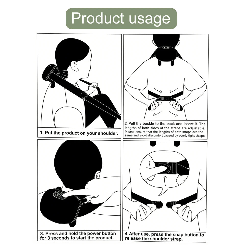 Fully Automatic Neck Shoulder Massager Finger Pressure Neck Massager Shoulder Back  Kneading Muscles Portable Home Massager