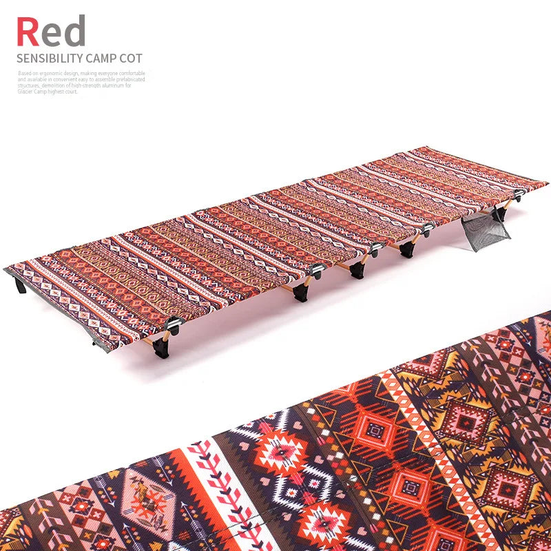 Camping Folding Cot 185cm One Person Outdoor Sleeping Tent Bed