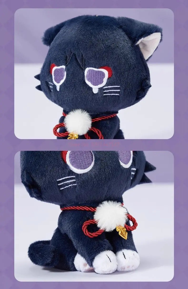 2025 New Anime Role Playing Game Genshin Impact Wanderer Fairy Tale Cat Plush Doll Cartoon Pillow Pendant Soft Birthday Toys