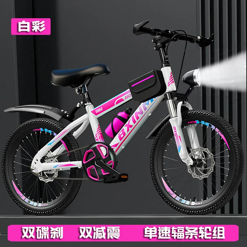 Bicycle for children aged 6 to 12  boys and girls high school children students  mountain bikes  variable speed 18/22 inch bikes