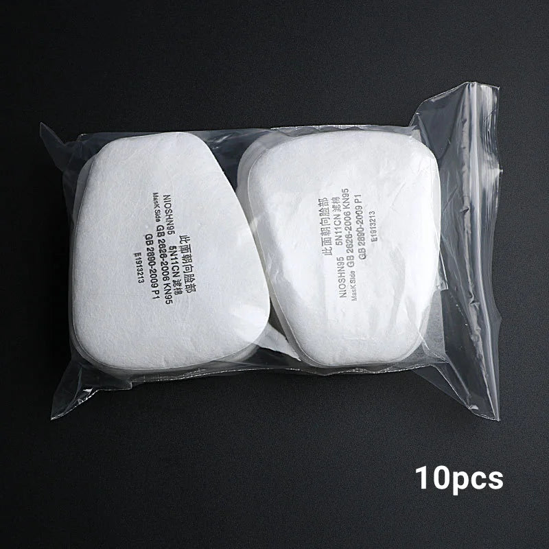 Dust Gas Mask Anti-fog Safety Goggles 6200 Black Half Face Gas Respirator Epoxy Resin Painting Spray Polishing Work Safety