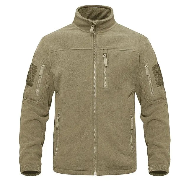 Hunting Autumn Winter Men's Stand Collar Fleece Coat Jacket Thermal Mid-Rise Jacket