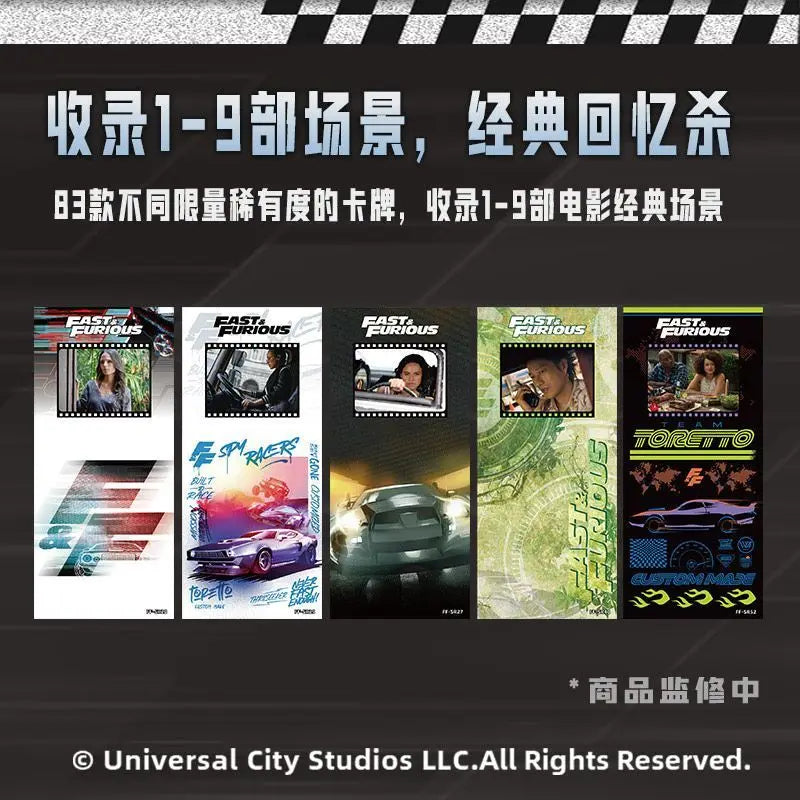 Card Fun The Fast And The Furious Filmstrip Collectible Card Movie Merchandise Movie Fan Collecting Gifts