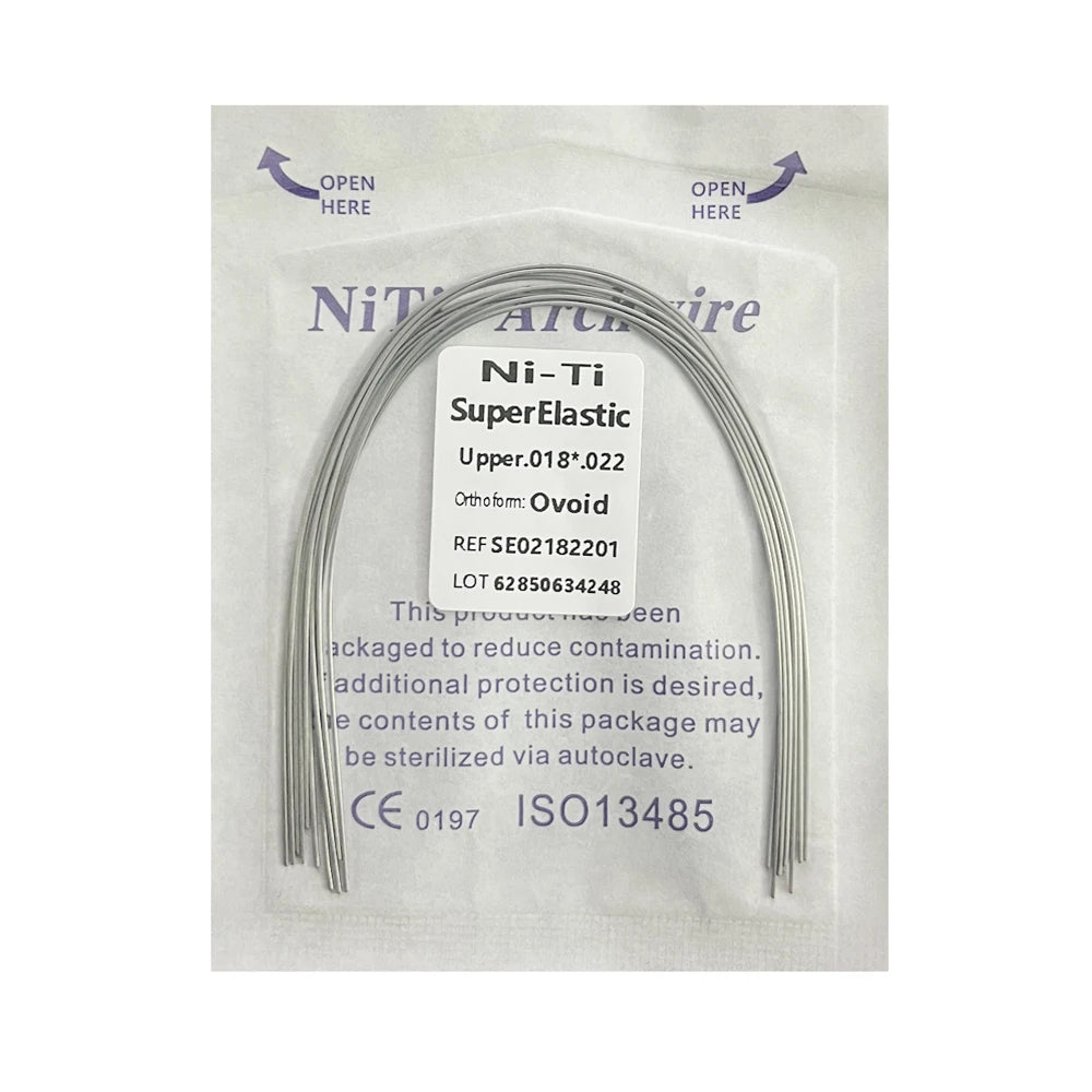 10pcs/Pack AG Dental Orthodontic Arch Wires NITI Round / Rectangular Oval Form Ortho Arch Wire Dentist Tool